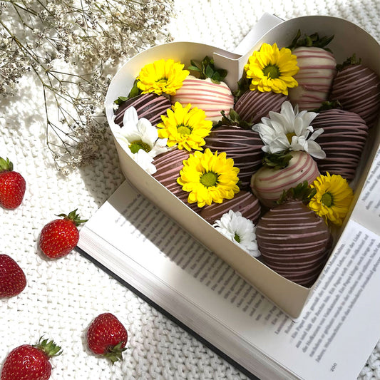 Classic Pure Herz Box Schokobeeren